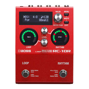 BOSS RC-10R Rhythm Loop Station with Class-Leading Two-Track Looper Engine