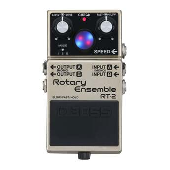 Boss RT-2 Rotary Ensemble Pedal with 32-bit DA Conversion 48 kHz Sample Rate