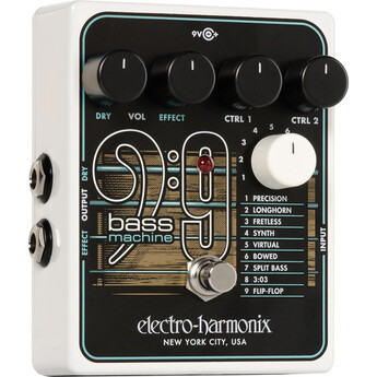 Electro-harmonix BASS9 Bass Machine Pedal for Electric Guitars