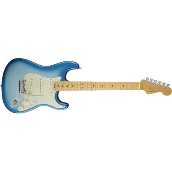 Fender American Elite Stratocaster Electric Guitar, 22 Frets, Modern C to D Neck, Maple Fingerboard, Gloss Polyurethane, Sky Burst Metallic