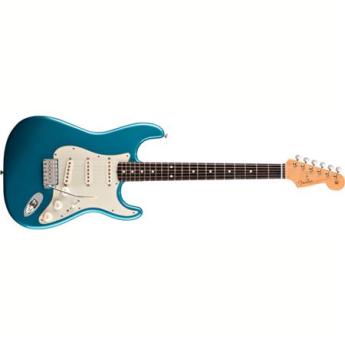 Fender Classic Series 60s Stratocaster Electric Guitar, 21 Frets, C Shape Neck, Rosewood Fingerboard, Passive Pickup, Polyester, Lake Placid Blue