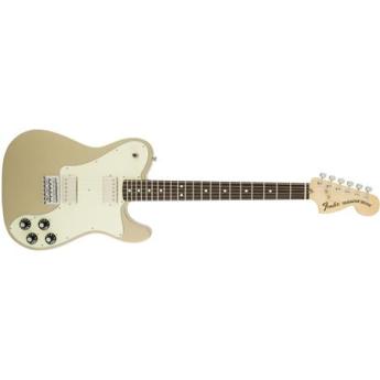 Fender Artist Series Chris Shiflett Telecaster Deluxe Electric Guitar, 21 Frets, C Shape Neck, Rosewood Fingerboard, Polyester, Shoreline Gold