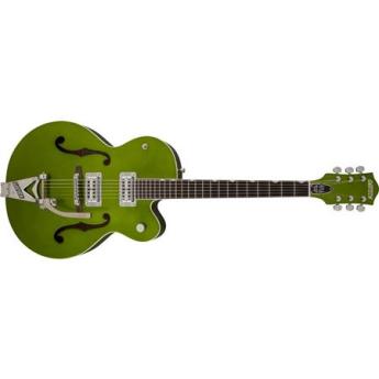 Gretsch Professional Collection G6120SH Brian Setzer Hot Rod Electric Guitar with Case, 22 Frets, Ebony Fingerboard, Maple Neck, Passive Pickup, Green Sparkle