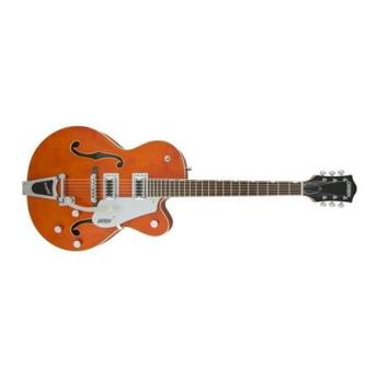 Gretsch Electromatic Series G5420T Hollow Body Single-Cut Electric Guitar with Bigsby B60 Vibrato Tailpiece, 22 Frets, "U" Shape, Rosewood Fingerboard, Gloss, Orange Stain