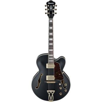 Ibanez AF Artcore AF75G 6-String Electric Guitar, Maple Top, Back and Sides, 20 Frets, Set-In Neck, Bound Rosewood Fretboard, Passive Pickup, Black Flat