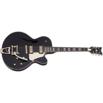 Schecter Retro Coupe 6-String Electric Guitar, 22 Frets, C Neck, Ebony Fretboard, Gloss Black