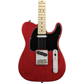 Fender American Standard Telecaster Electric Guitar with Maple Fingerboard Transparent Crimson Red Maple Fingerboard