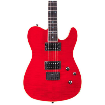 Fender Special Edition Custom Telecaster FMT HH Electric Guitar Transparent Crimson