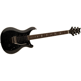 PRS SE Custom 24 Quilt Top Floyd Rose Bridge White Binding Electric Guitar Gray Black Ebony Fretboard