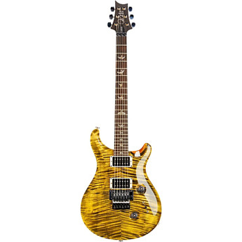 PRS Wood Library Floyd Custom 24 Flame Maple 10 Top Rosewood Neck Electric Guitar Obsidian