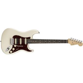 fender Fender American Elite Stratocaster HSS Shawbucker Ebony, Olympic Pearl