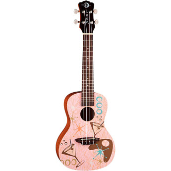 Luna guitars uke pink martini 1
