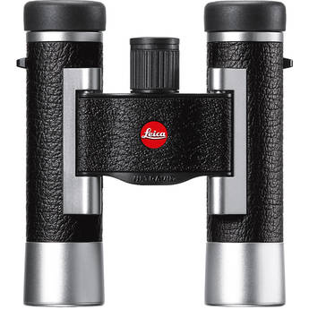 Leica 10x25 Ultravid Silverline Binocular (Silver with Black Leather)