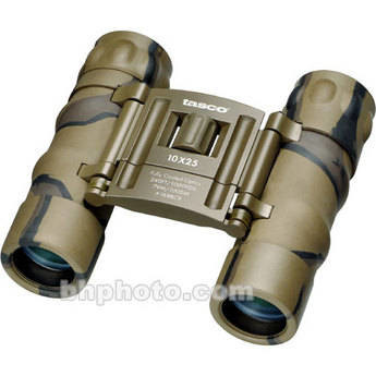 Tasco 10x25 Essentials Binocular (Camouflage, Clamshell Packaging)
