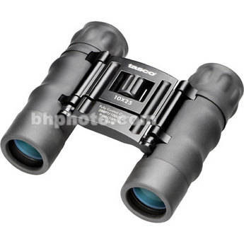 Tasco 10x25 Essentials Binocular (Black, Clamshell Packaging)
