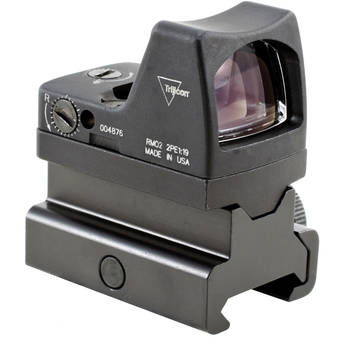 Trijicon RM02 RMR Type 2 LED Reflex Sight with RM34 Mount (6.5 MOA Red Dot Reticle, Matte Black)