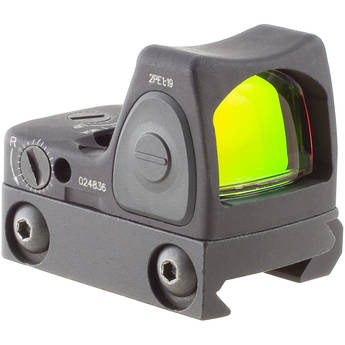 Trijicon RM06 RMR Type 2 Adjustable LED Reflex Sight with RM33 Mount (3.25 MOA Red Dot, Matte Black)