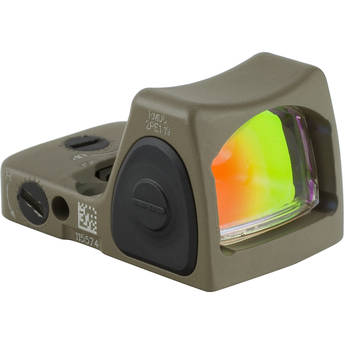 Trijicon RM07 RMR Type 2 Adjustable LED Reflex Sight (6.5 MOA Red Dot, Cerakote Flat Dark Earth)