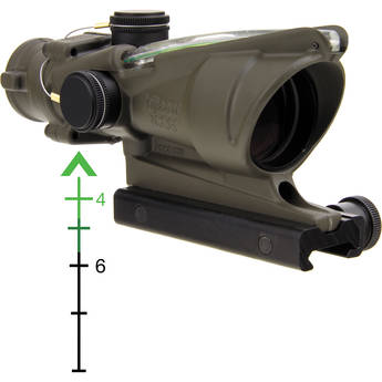 Trijicon 4x32 ACOG Riflescope with TA51 Mount (Green Chevron  Dual-Illuminated Reticle)