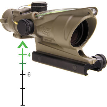 Trijicon 4x32 ACOG Riflescope with TA51 Mount (Green Chevron Dual-Illuminated Reticle)