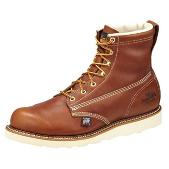 Thorogood Mens Brown Plain NST Wedge Work Boots -10 4E, 814-4355