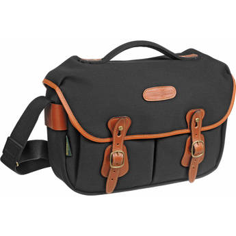 Billingham Hadley Large FiberNyte Shoulder Bag (Black with Black Leather Trim)