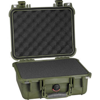 Pelican 1400 Case with Foam (Olive Drab)