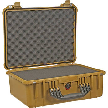 Pelican 1550 Case with Foam (Desert Tan)