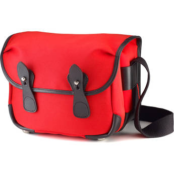 Billingham L2 Canera Bag (Neon Red Canvas & Black Leather Trim)
