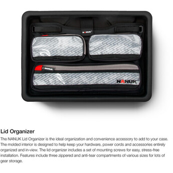 Nanuk 920 Series Case with Lid Organizer and Dividers (Black) — thumbnail 5