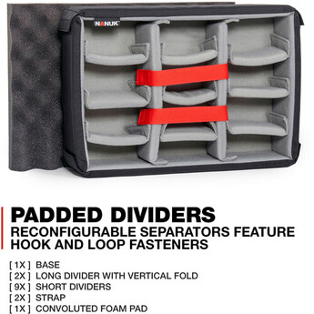 Nanuk 920 Series Case with Lid Organizer and Dividers (Black) — thumbnail 6