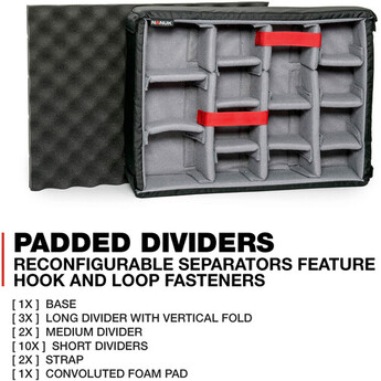 Nanuk 930 Case with Lid Organizer and Dividers (Black) — thumbnail 5