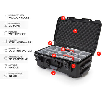 Nanuk Protective 935 Case with Padded Dividers (Black) — thumbnail 6