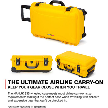 Nanuk Protective 935 Case with Padded Dividers (Yellow) — thumbnail 8