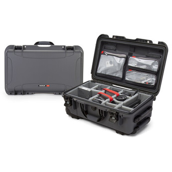 Nanuk 935 Wheeled Hard Utility Case with Padded Divider Insert & Lid Organizer (Graphite)