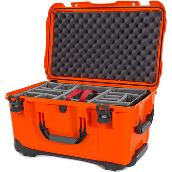 Nanuk 938 Hard Wheeled Case with Divider Set (Orange)