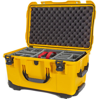 Nanuk 938 Hard Wheeled Case with Divider Set (Yellow)