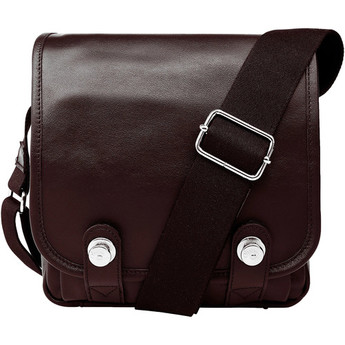 Oberwerth Boulevard Compact Leather Photo Bag (Dark Brown)