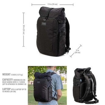 Tenba Fulton v2 16L Photo Backpack (Black) — thumbnail 15