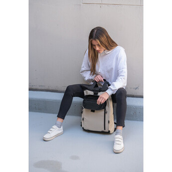 Wandrd PRVKE Lite 11L Backpack (Tan) — thumbnail 14