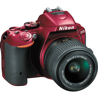 Nikon D5500 DSLR Camera with 18-55mm Lens (Red)