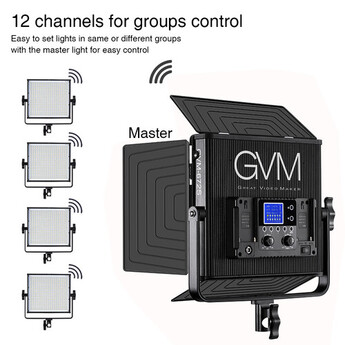 Gvm-672S-B 40w 14.8v/110-220 3200-5600K BC LED Panel — thumbnail 12
