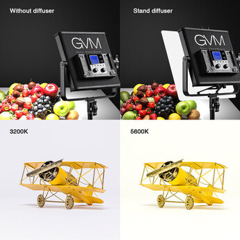 Gvm-672S-B 40w 14.8v/110-220 3200-5600K BC LED Panel — thumbnail 8