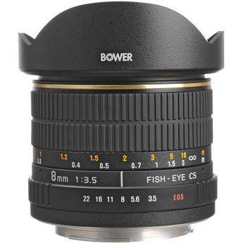 Bower SLY 835C 8mm f/3.5 Fisheye Lens For Canon APS-C EOS Cameras