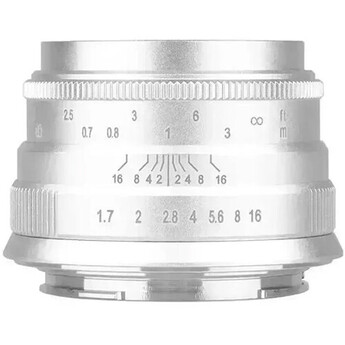 Brightin Star 35mm f/1.7 Lens (Canon EF-M, Silver)