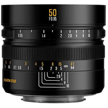 Brightin Star 50mm f/0.95 Lens (Canon EF-M, Black)