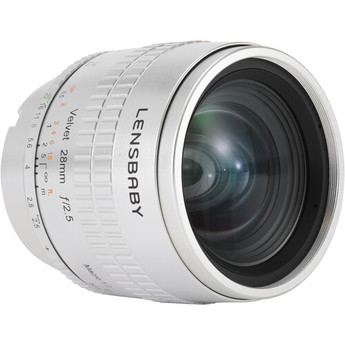 Lensbaby Velvet 28mm f/2.5 Lens for Leica L (Silver)