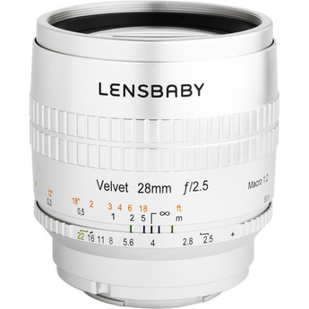 Lensbaby Velvet 28mm f/2.5 Lens for Pentax K (Silver)