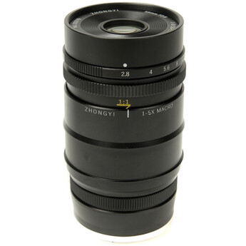 Mitakon zhongyi 55mm f/2.8 1-5x Macro Lens (L-mount)