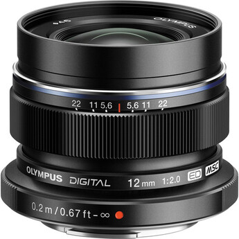 OM SYSTEM M.ZUIKO DIGITAL ED 12mm f/2.0 Lens (Black)